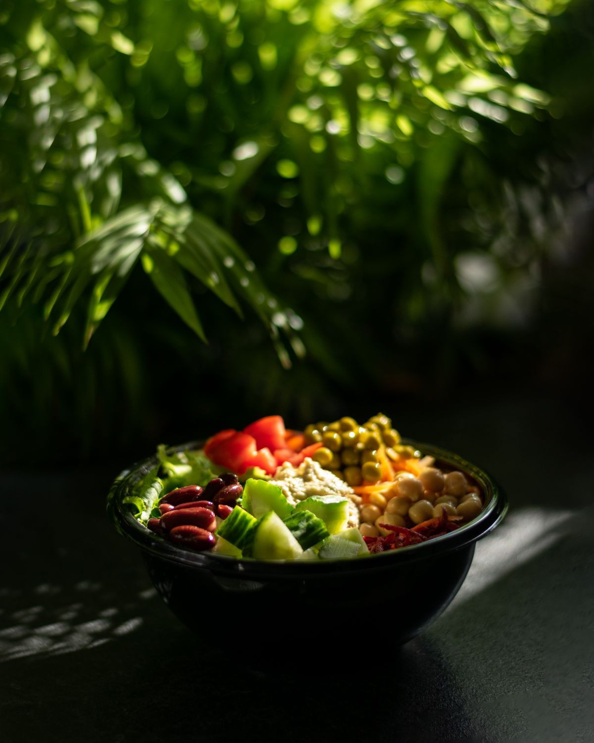 A bowl of vegetables and legumes